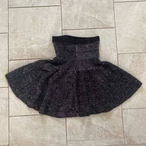 Cynthia Rowley Grey & Black Sweater Skirt